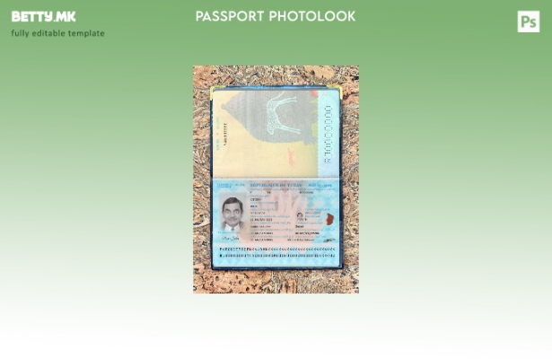 модерен стил Du Tchad пасош нов сегашен шаблон за фото изглед